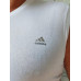 Футболка - безрукавка мужская стрейчевая однотонная белая (накат Adidas), срейч кулир