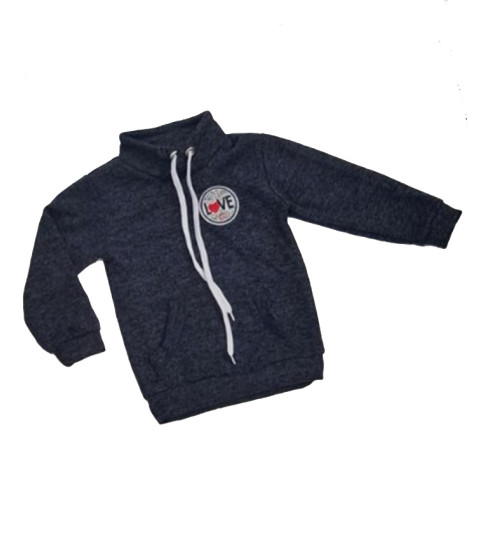 Детская теплая кофта с высоким горлом на девочку, ангора флис